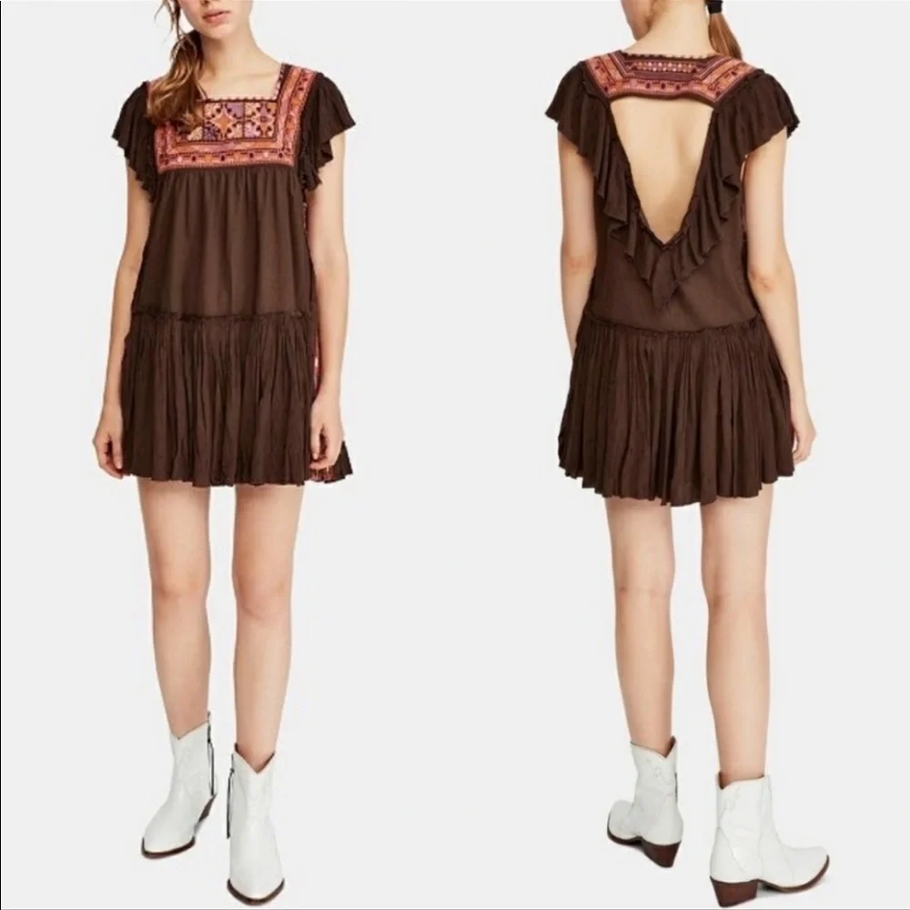 Free People Day Glow Mini in Bitter Oil Color GUC size XS